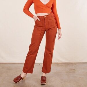 Big bud press work pant- burnt terracotta XS (fits size 0-4)